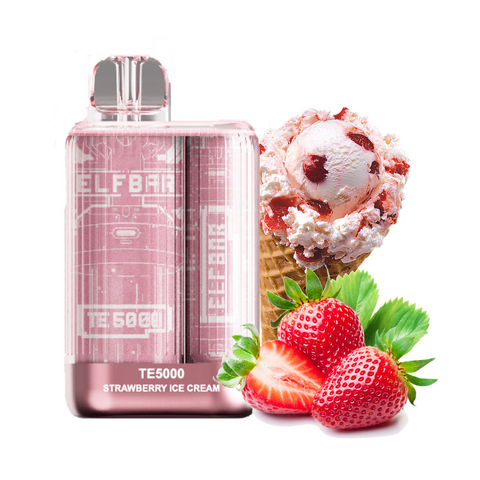 [ELFBAR] TE5000 - Strawberry Ice Cream