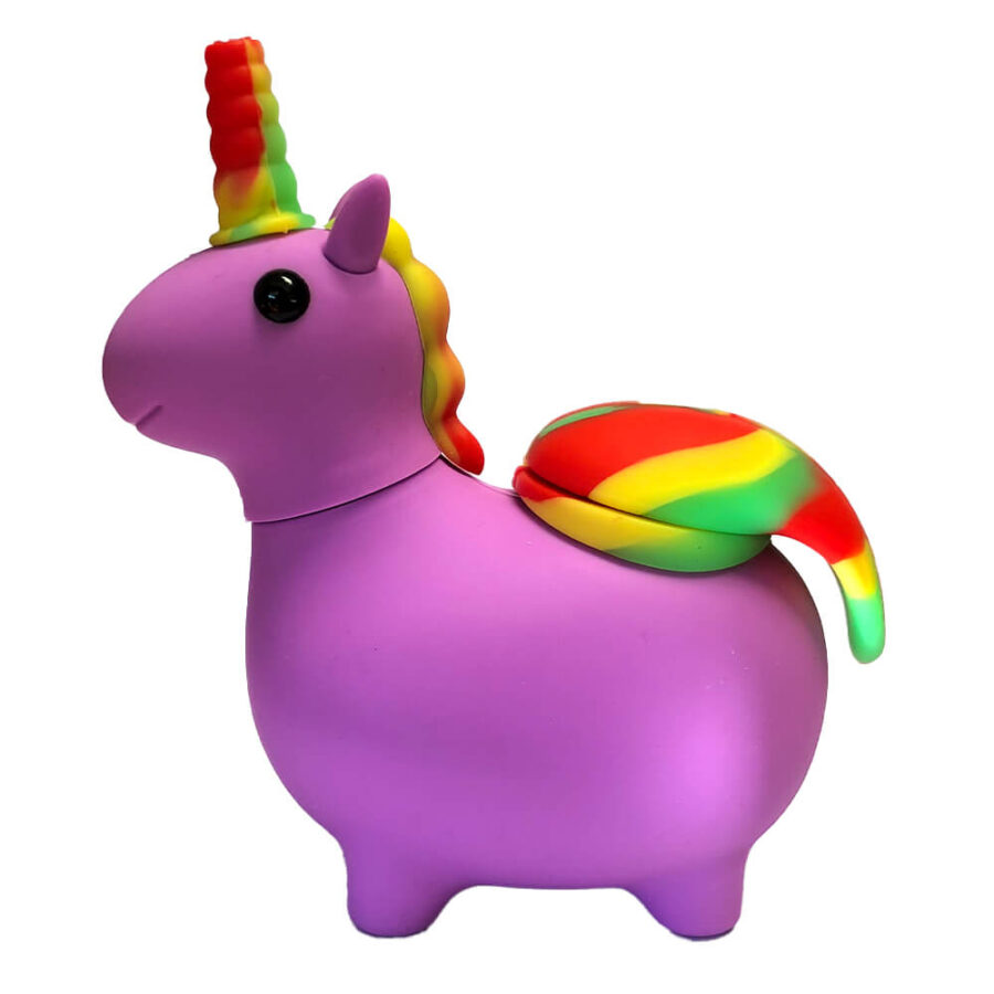 [BLACK SHEEP] Purple Unicorn Silicone Pipe 12cm