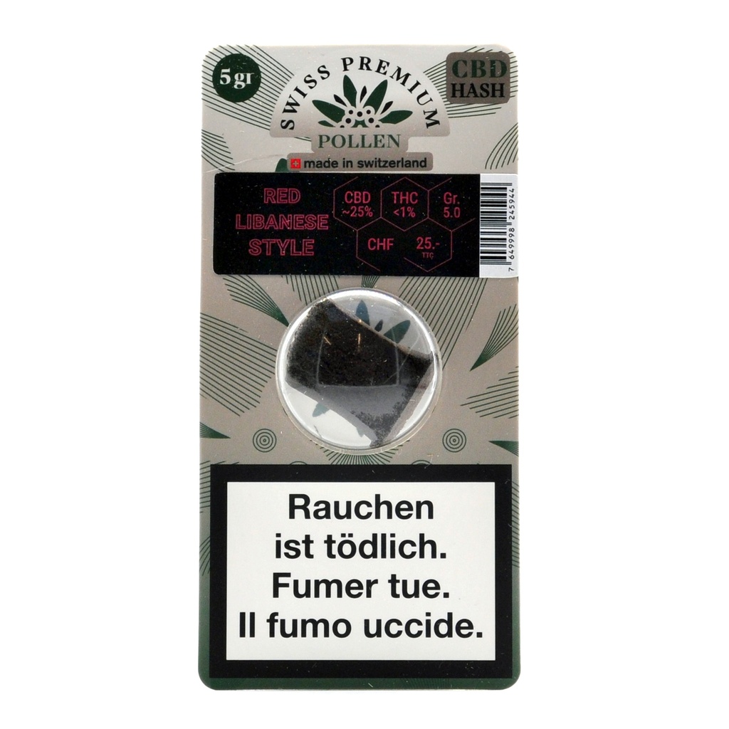 [SWISS PREMIUM POLLEN] Red Libanese Style - 5g 