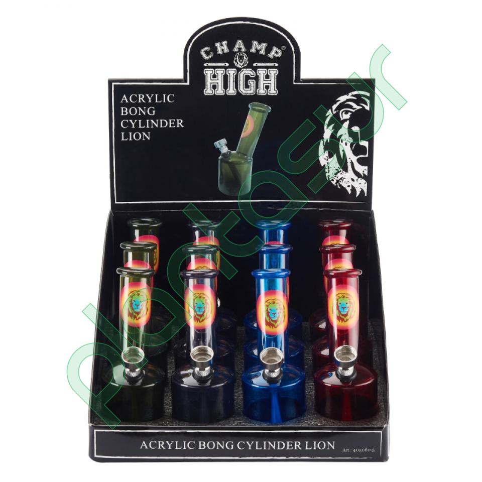 [CHAMP HIGH] ACRYLIC CYLINDER BONG