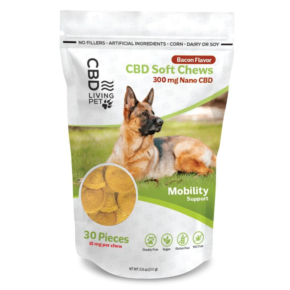 [CBD LIVING] [CBD LIVING] Soft Chews für Hunde - Speckgeschmack (300 mg) - 225 g