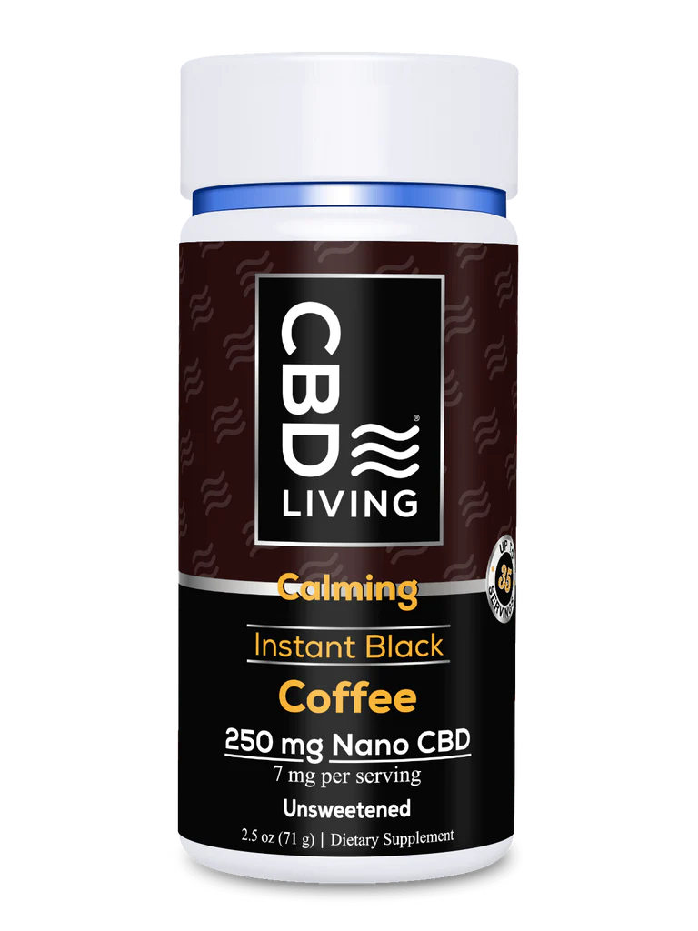 [CBD LIVING] Instant Black Coffee Calming (250mg) - 71g