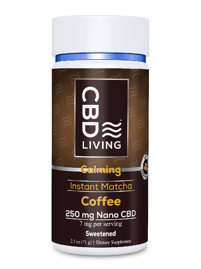 [CBD LIVING] Instant Matcha Coffee Calming (250mg) - 71g