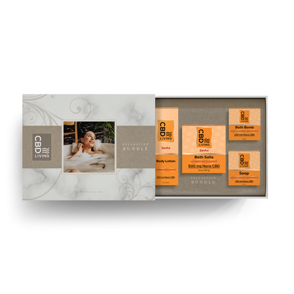 [CBD LIVING] Relaxation Bundle Kit - Amber Bergamot 