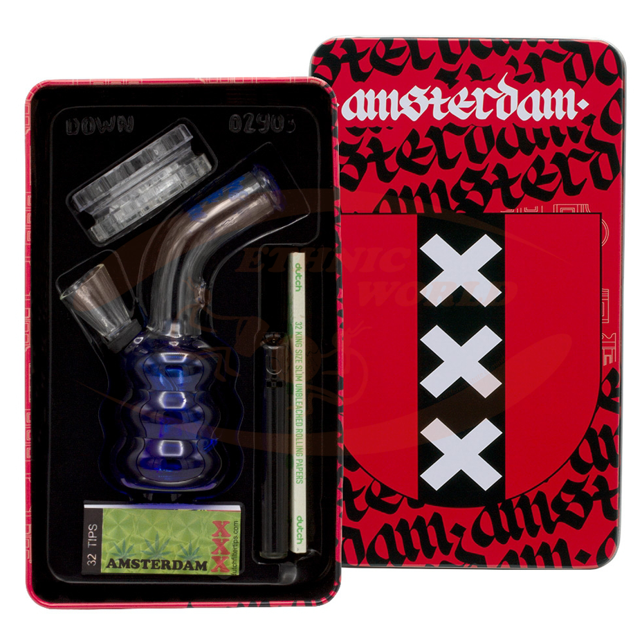 [AMSTERDAM] Coffret Bong en verre Amsterdam (02905AM)