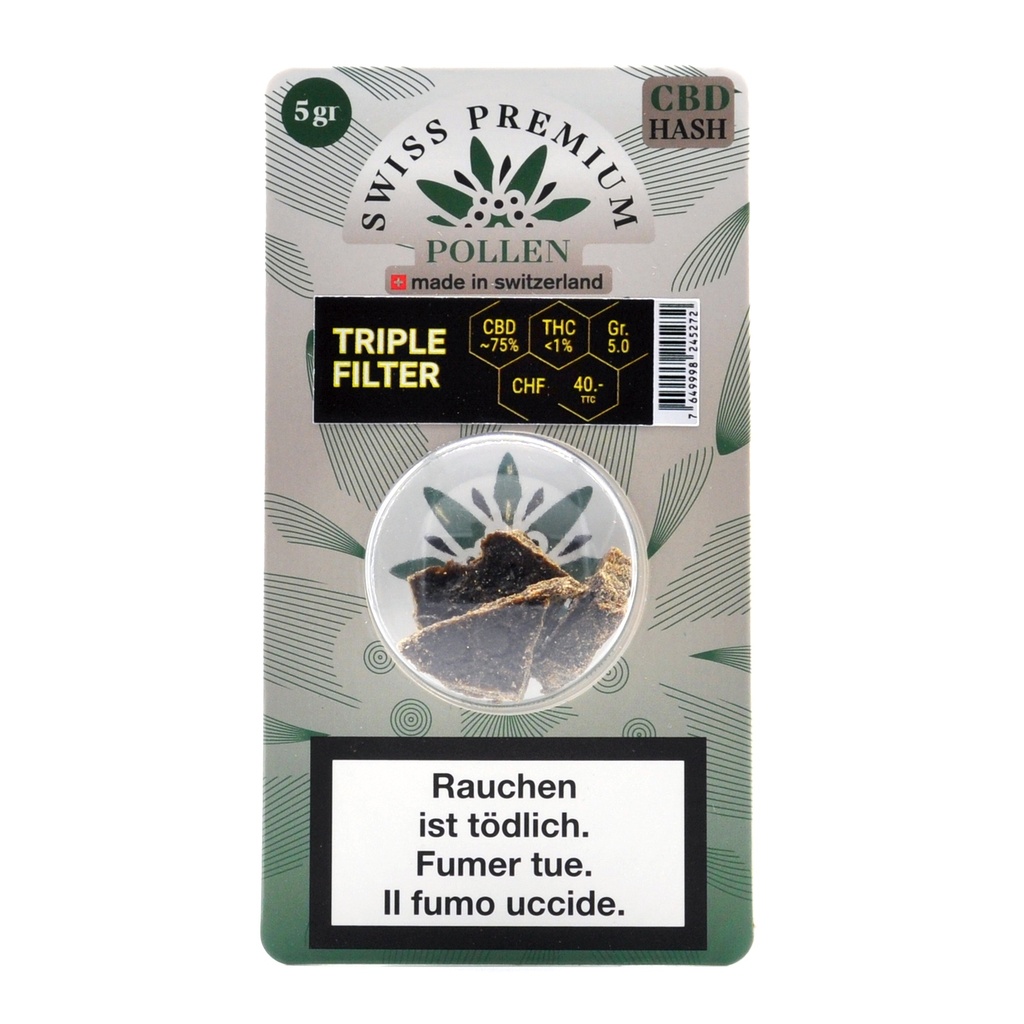 [SWISS PREMIUM POLLEN] Dreifachfilter (natürlich) - 5 g