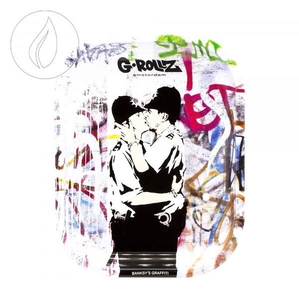 [G-ROLLZ] Banksy's Cop on Cop Rolling Tray Small 140 x 180mm