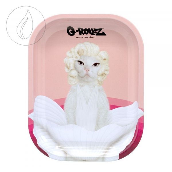 [G-ROLLZ] Pets Rock - Pink Diamonds Rolling Tray Small 140 x 180mm