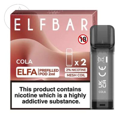[ELFBAR] ELFA Prefilled 600 - 2x2ml - Cola