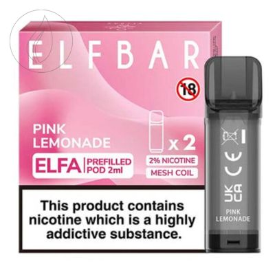 [ELFBAR] ELFA Prefilled 600 - 2x2ml - Pink Lemonade