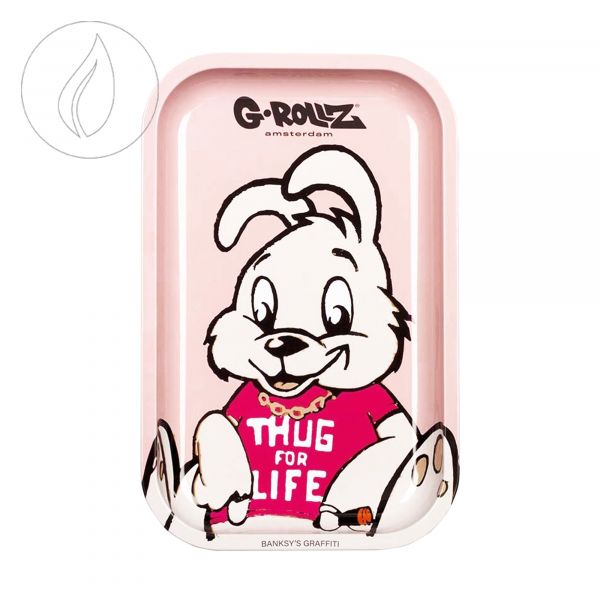 [G-ROLLZ] Rolling Tray M Banksy's Thug for Life 175 x 275mm