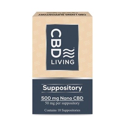 [CBD LIVING] Suppository x10 (500mg)