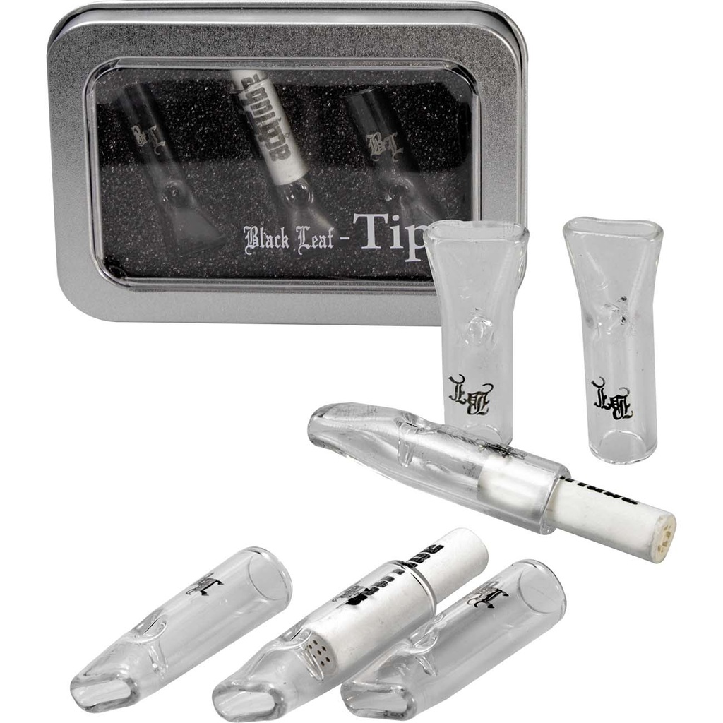 [BLACK LEAF] GLASS TIPS