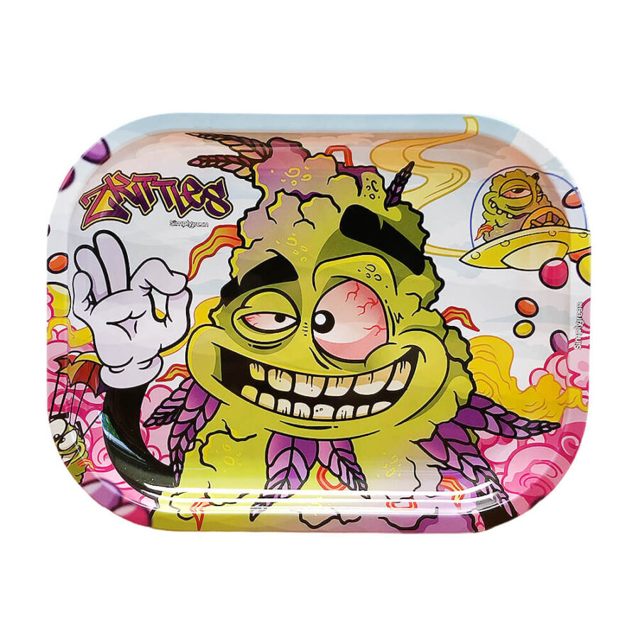 [BEST BUDS] Metal Rolling Tray - Zkittlez Small 