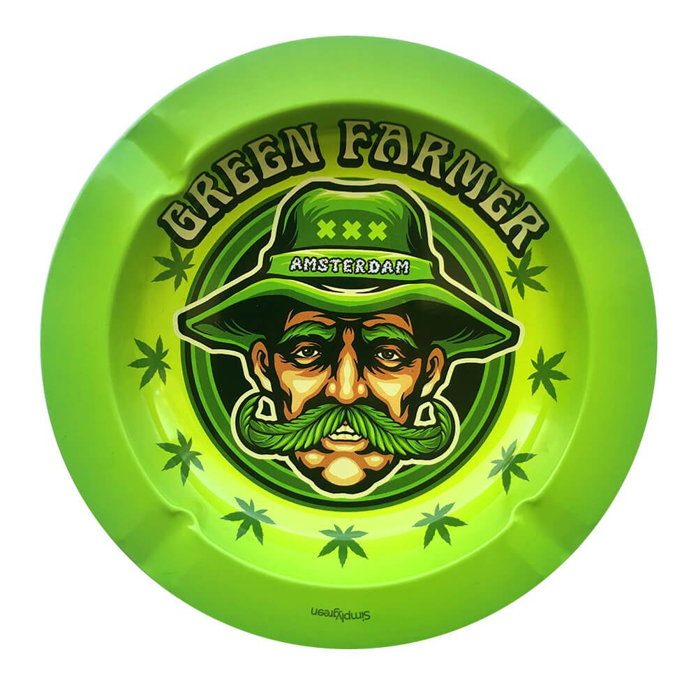 [BEST BUDS] Metal Ashtray - Mr. Green Farmer