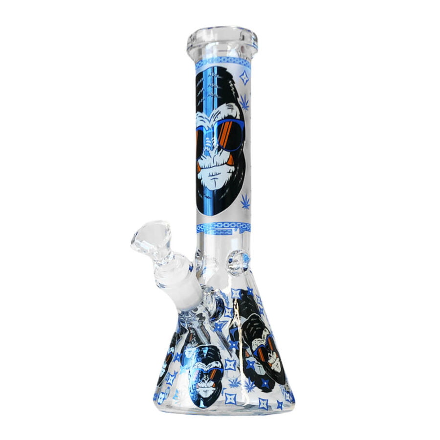 [BLACK SHEEP] Blue Gorilla Triple Thick Glass Bong 25cm