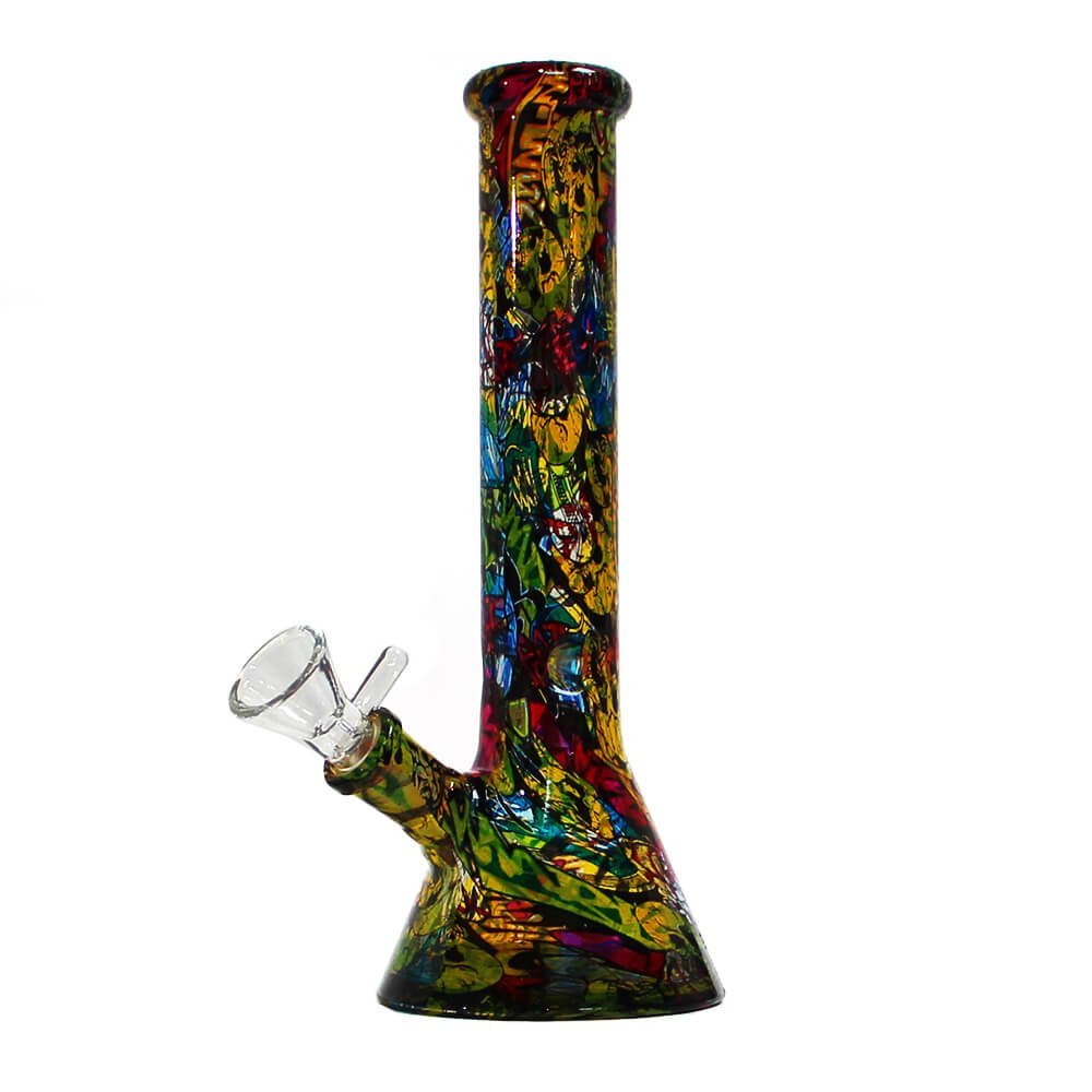 [BLACK SHEEP] Mexican Flowers Glass Bong 26cm