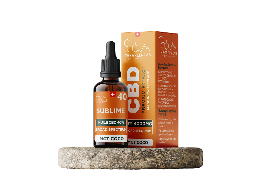 [THE GREEN LAB] Breitband-MCT-Öl THC < 0 % CBD < 40 % - 10 ml