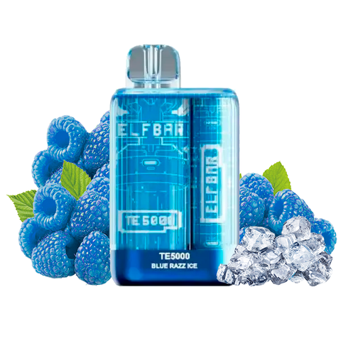 [ELFBAR] TE5000 - Blaues Razz-Eis
