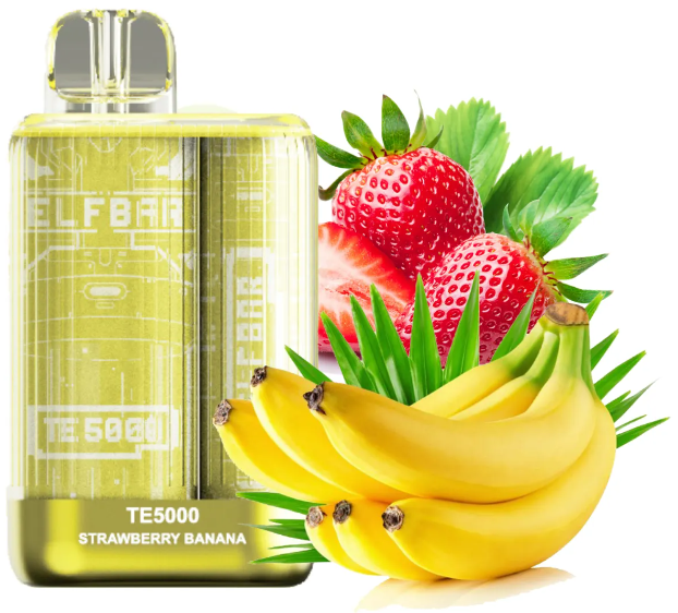 [ELFBAR] TE5000 - Strawberry Banana