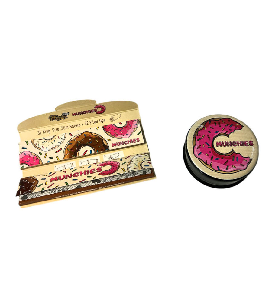 [BEST BUDS] Monkey King Munchies Grinder with Rolling Papers and Tips