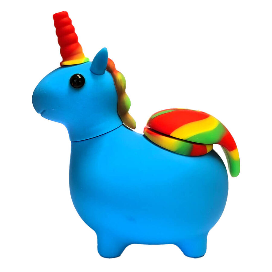 [BLACK SHEEP] Blue Unicorn Silicone Pipe 12cm
