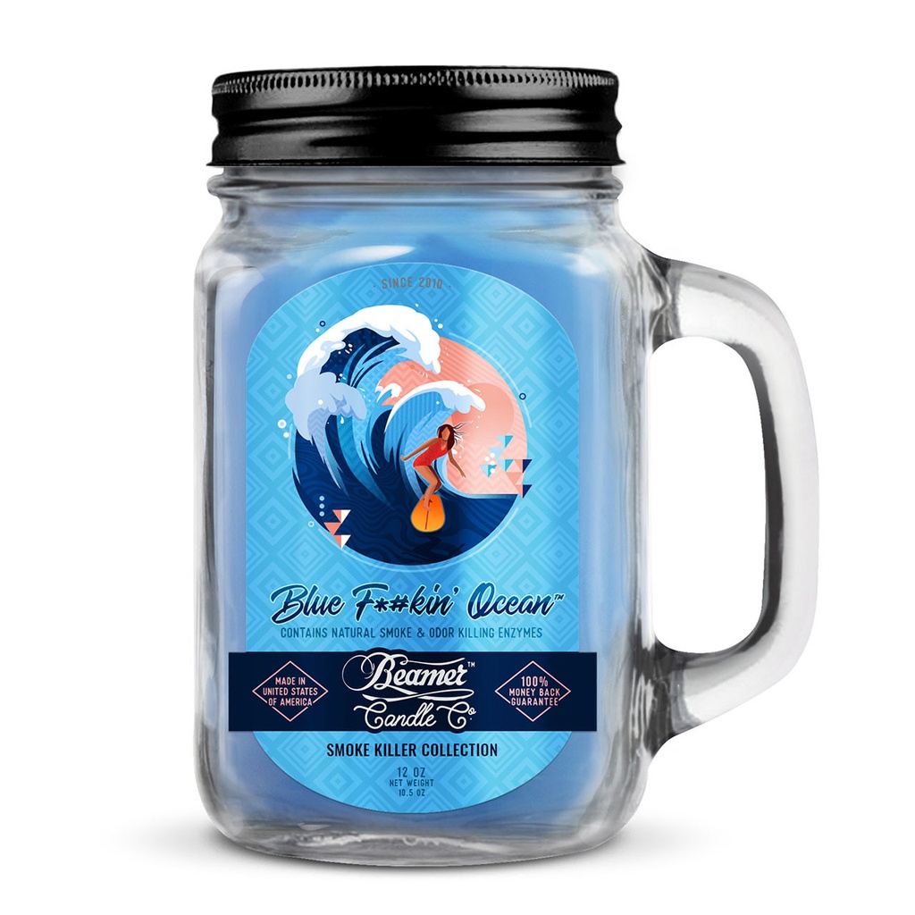 [BEAMER] CANDLE - BLUE F*#KIN' OCEAN - 4oz
