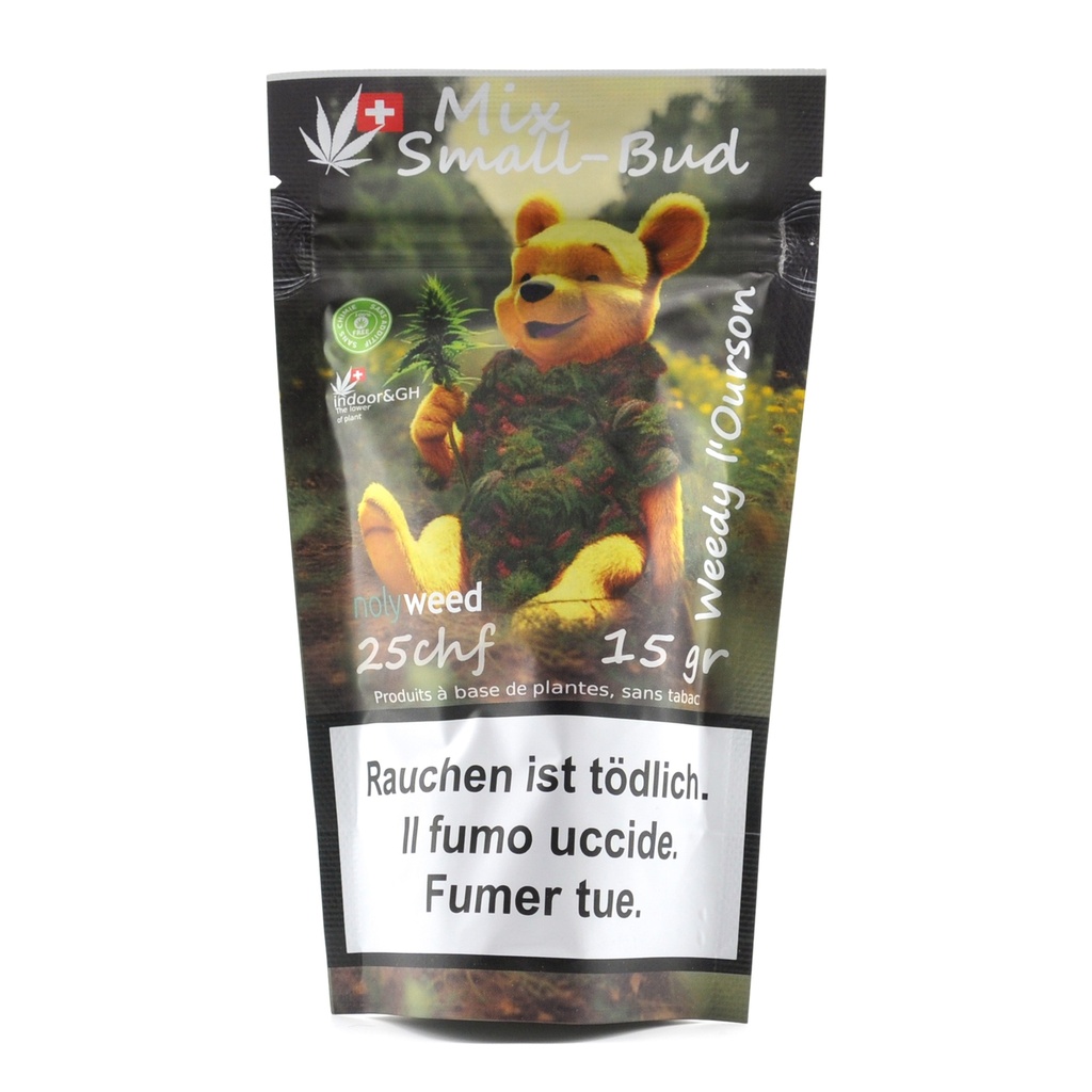 [NOLYWEED] Weedy l'ourson - Small buds mix - 15g