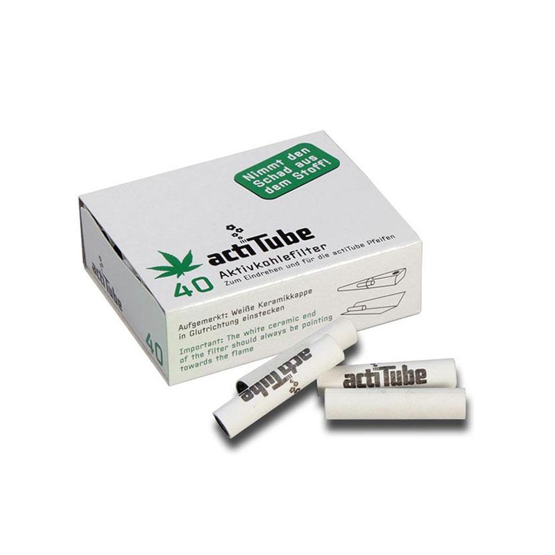 [ACTITUBE] Charcoal Filters - REGULAR - 8mm - 40pcs