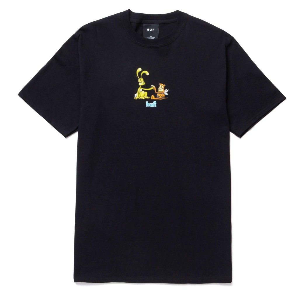 [HUF] BEST FRIENDS TEE - BLACK - XXLARGE