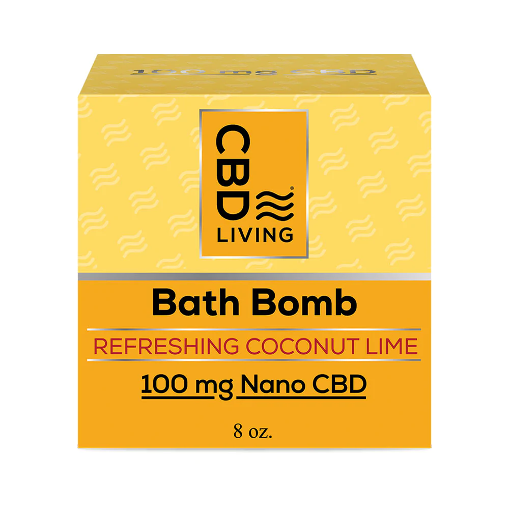 [CBD LIVING] Bath Bomb Coconut Lime Erfrischend (100 mg) - 227 g