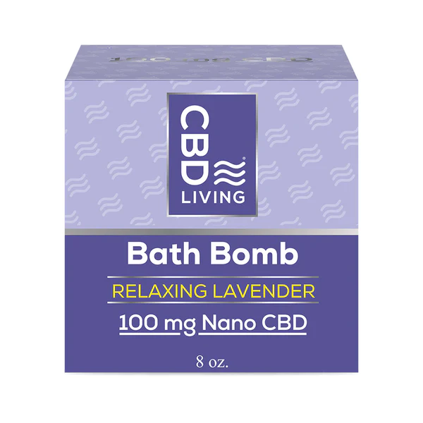 [CBD LIVING] Badebombe Lavendel entspannend (100 mg) - 227 g
