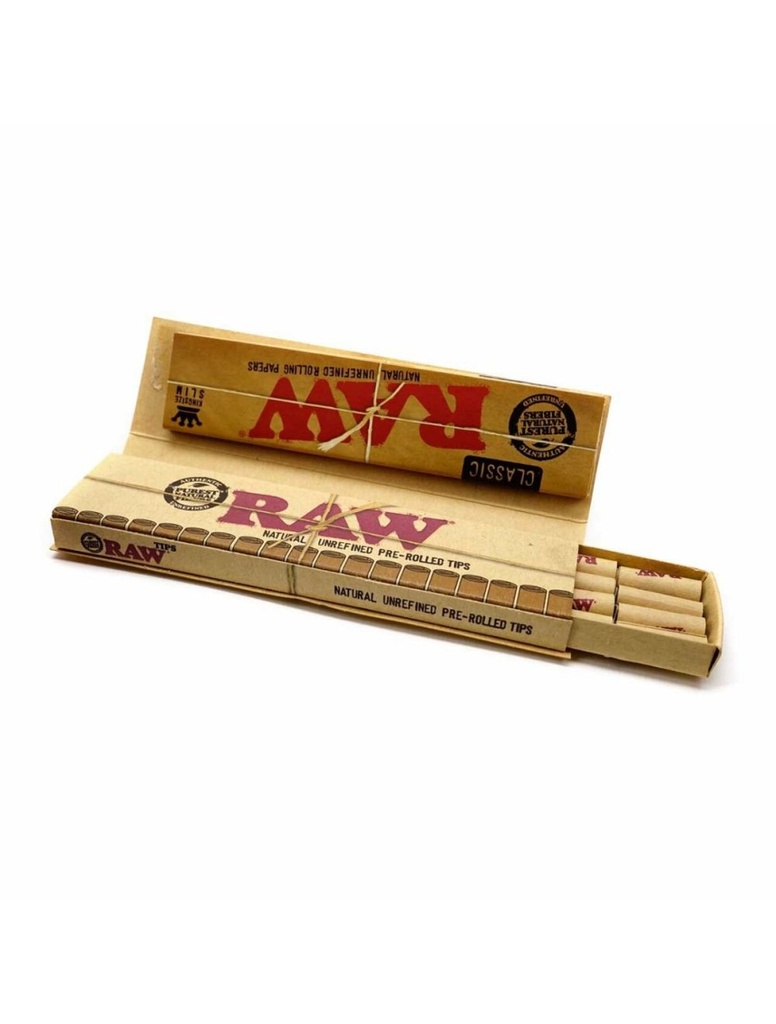 [RAW] Classic - Connoisseur - Kingsize Slim + Pre-Rolled Tips