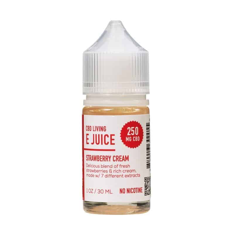 [CBD LIVING] E-Juice Strawberry Cream (250mg) - 30ml