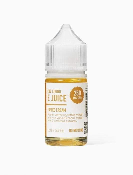 [CBD LIVING] E-Juice Toffee Cream (250mg) - 30ml