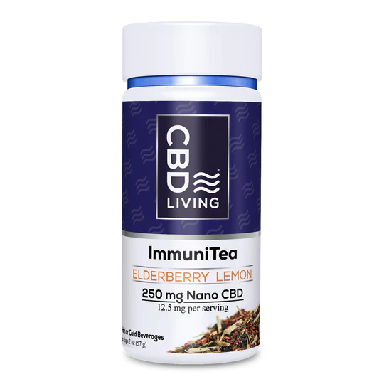 [CBD LIVING] ImmuniTea Elderberry Lemon (250mg) - 57g