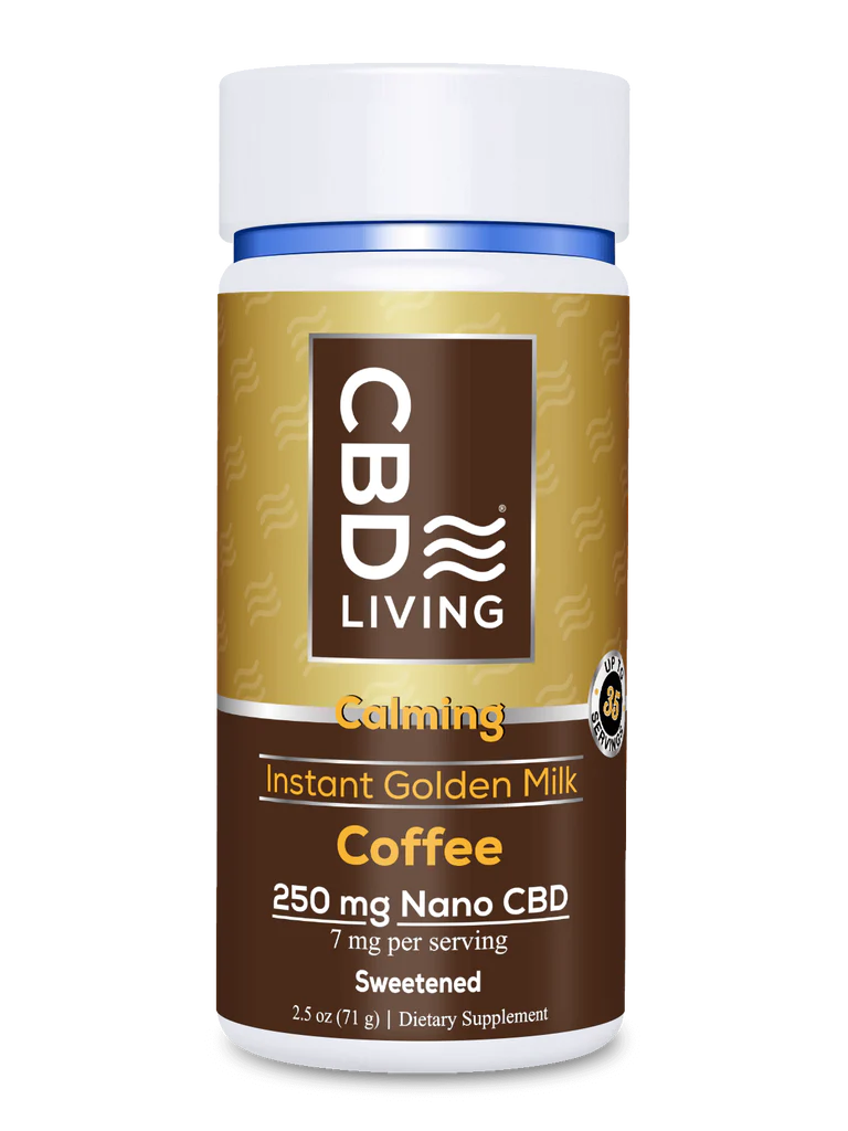 [CBD LIVING] Instant Golden Milk Coffee Calming (250mg) - 71g
