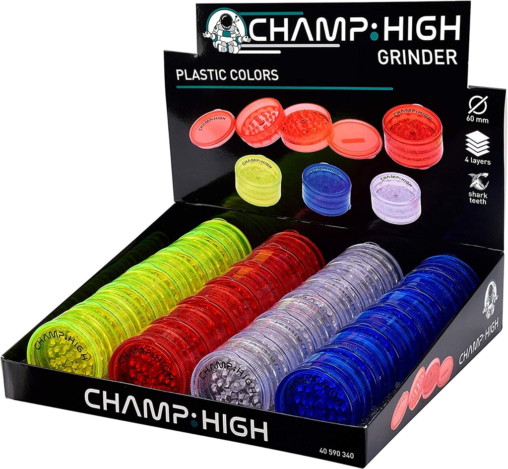 [CHAMP HIGH] Plastic Grinder - 40mm - 2pcs - PLASTIC COLORS - Assorted colors
