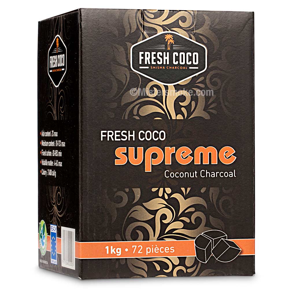 [FRESH COCO] Supreme - Kokosnusskohle x12 Stk
