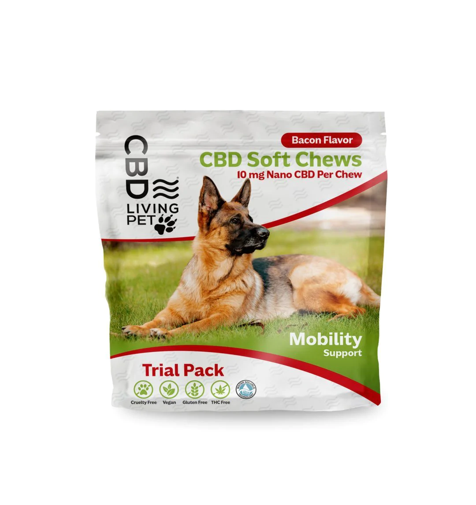 [CBD LIVING] Trial Pack - Dog Soft Chews - Bacon Flavor (10mg) - 7.5g