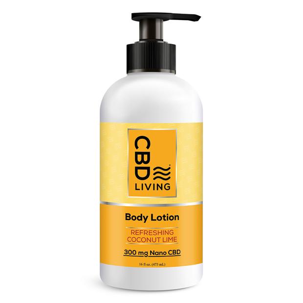 [CBD LIVING] Körperlotion Erfrischende Kokosnuss-Limette (300 mg)