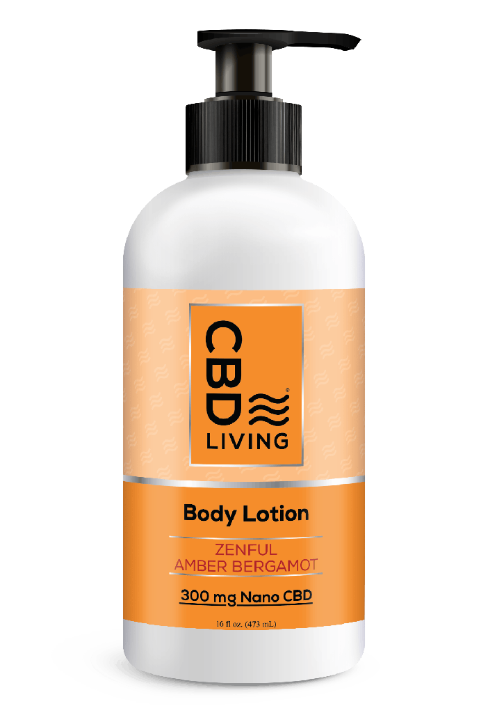 [CBD LIVING] Body Lotion Zenful Amber Bergamot (300mg)