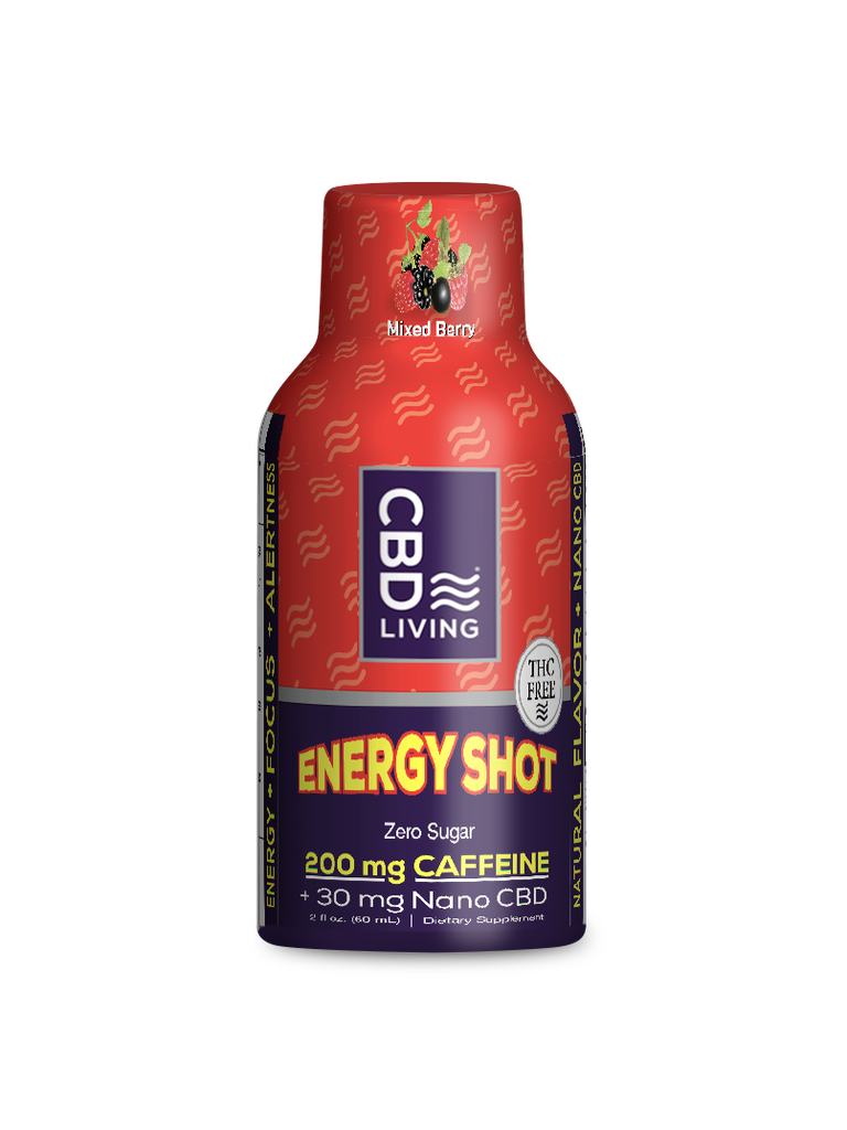 [CBD LIVING] Energy Shot Caffeine (200mg) + CBD (30mg) - 60ml