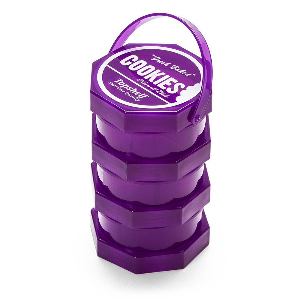 3 Tier Stacked Storage Container - Purple