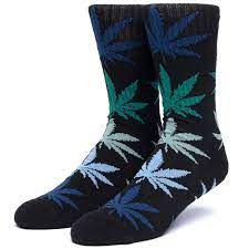 [HUF] Gradient Leaves Plantlife Sock - Black