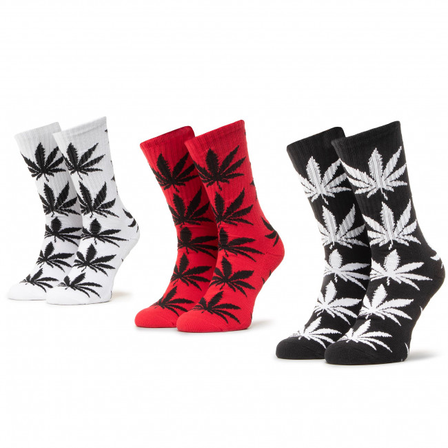 [HUF] ESSENTIALS PLANTLIFE SOCK 3pk - BKWOR