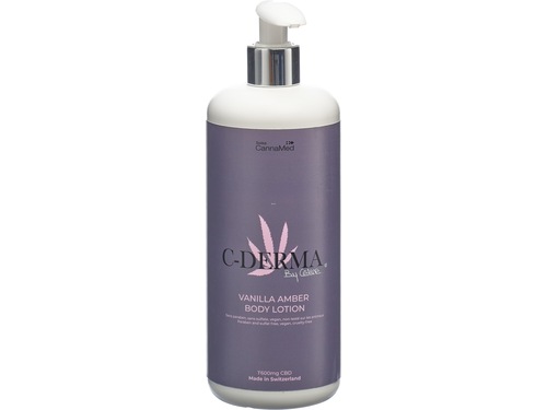 [C-DERMA] Crème pour le corps ambre-vanille (1’600 mg) - 500 ml