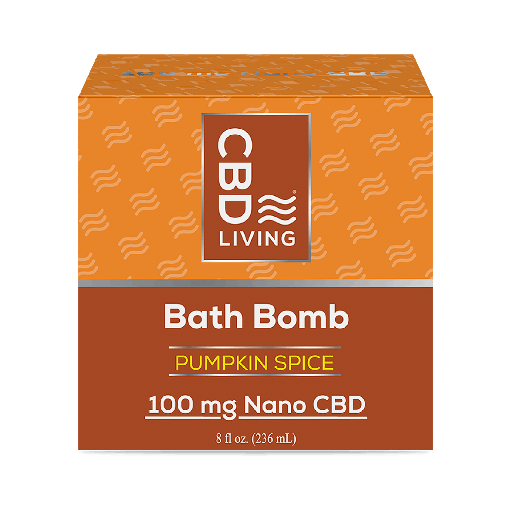[CBD LIVING] Bath Bomb Pumpkin Spice (100mg) - 227g
