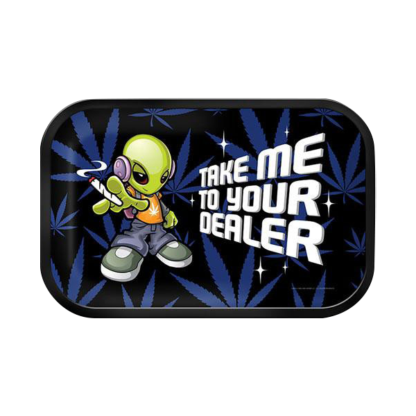 [NO NAME] Metal Rolling Tray - Dealer - 18x14cm