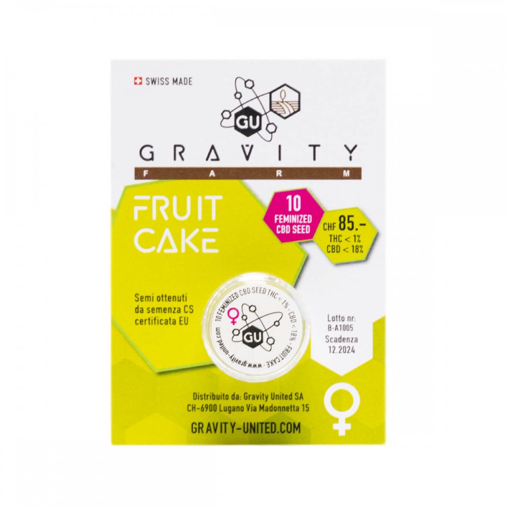 [GRAVITY UNITED] Fruchtkuchen – CBD-Samen feminisiert - 10 Stk